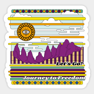 Journey to Freedom Sticker